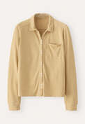 Jersey striped shirt, Chartreuse cream, webstill