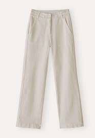 Straight-leg trousers, Ecru, webstill
