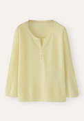 Ribbed-sleeve sweater, Sherbet, webstill