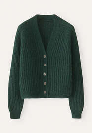 V-neck cardigan, Deep pine, webstill