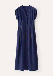 Button-through dress, Sapphire blue, webstill