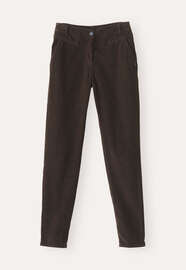 Slim trousers, Dark brown, webstill