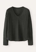 V-neck sweater, Charcoal, webstill