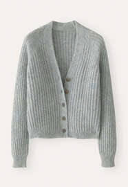 V-neck cardigan, Frosted blue, webstill