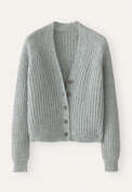 V-neck cardigan, Frosted blue, webstill