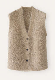 Knitted waistcoat, Pale fawn, webstill