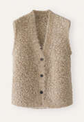 Knitted waistcoat, Pale fawn, webstill