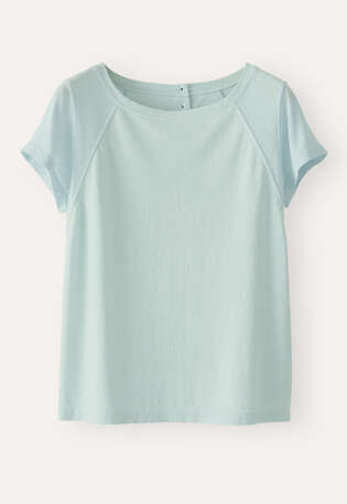 Raglan-sleeve top, Mint aqua, webstill