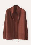 Zip-front cardigan, Red chilli, webstill