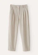 Tapered trousers, Fawn, webstill
