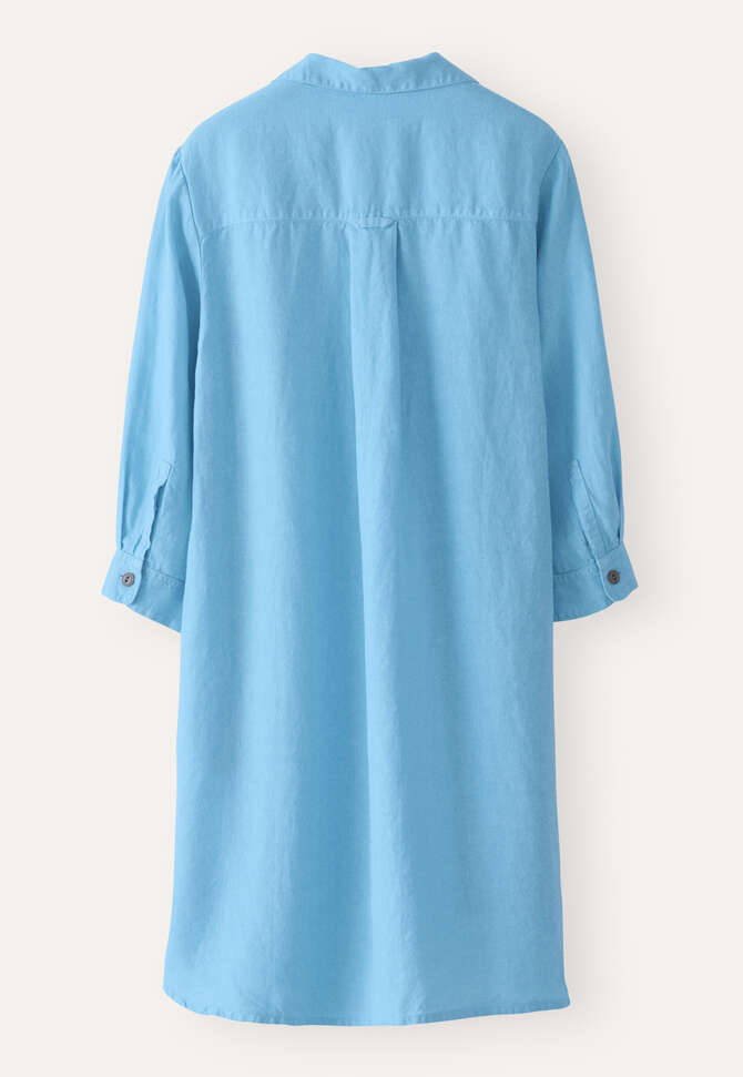 Placket-detail dress, Pale bluebell, completeTheLook