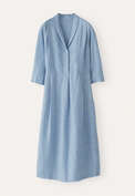 Shawl-collar dress, Marine oat, webstill