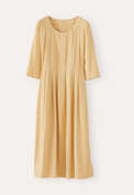 Scoop-neck dress, Soft yellow, webstill