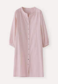 Fine-striped button-through dress, Soft pink, webstill