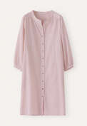 Fine-striped button-through dress, Soft pink, webstill
