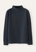 Funnel-neck sweater, Dark petrol, webstill