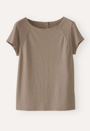 Raglan-sleeve top, Taupe, webstill