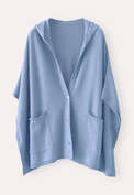 Hooded cardigan, Pale cornflower, webstill