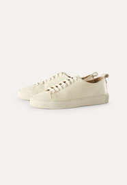 Lace-up trainers, Ecru, webstill