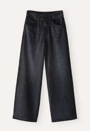 Wide-leg jeans, Washed black, webstill