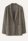 Patch-pocket blazer, Khaki brown, webstill