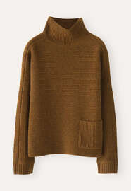 Dolman-sleeve sweater, Bronze, webstill