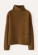 Dolman-sleeve sweater, Bronze, webstill