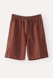 Tie-waist shorts, Rust brown, webstill