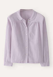 Round-collar shirt, Lavender, webstill