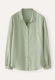 Rounded collar blouse, Soft jade, webstill