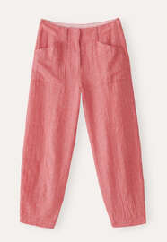 Front-seam trousers, Pink coral, webstill
