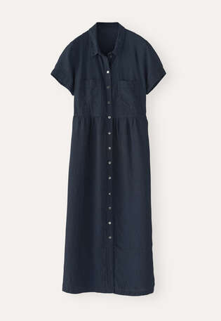 Gathered-waist dress, Ink, webstill