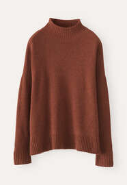 Funnel-neck sweater, Cinnamon, webstill