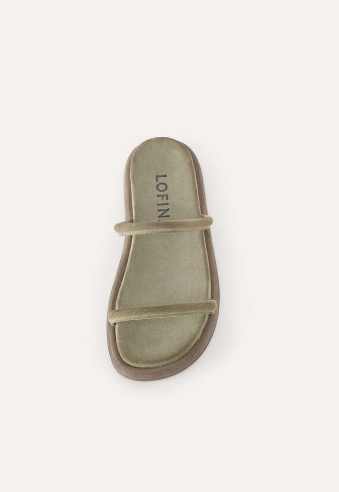 Double-strap sandals, Stone, completeTheLook