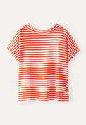Striped jersey top, Red white, webstill