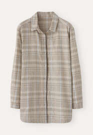 Checked overshirt, Soft grey, webstill