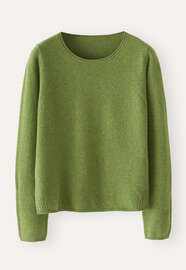 Crew-neck sweater, Apple green, webstill