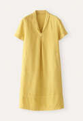Shawl-collar dress, Yellow sun, webstill