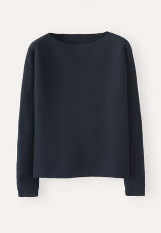 Boxy sweater, Blue black, webstill