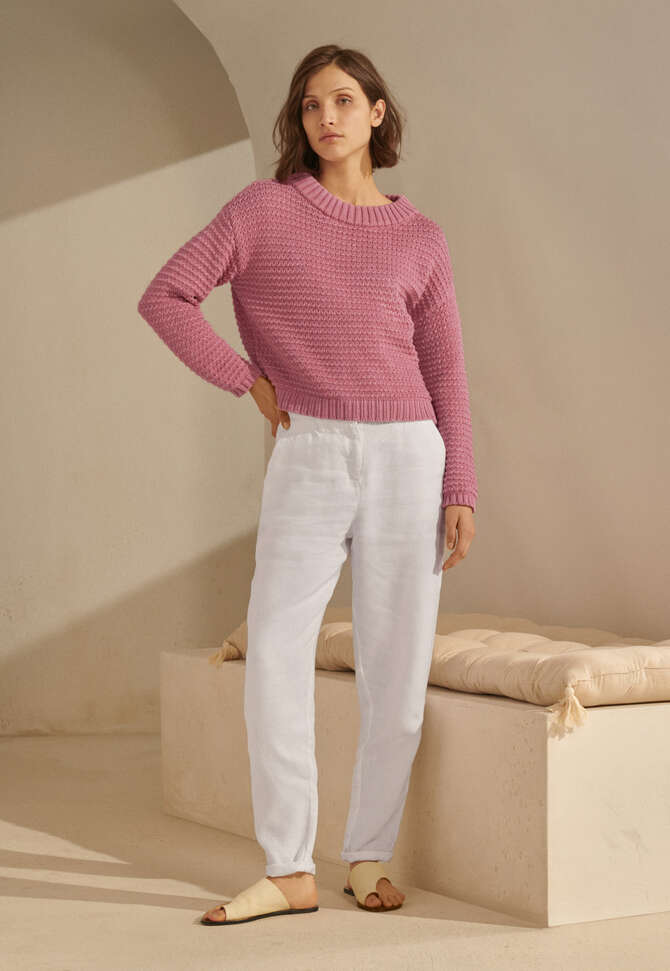Tapered trousers, White, completeTheLook