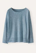 Dolman-sleeve sweater, M&eacute;lange ocean, webstill