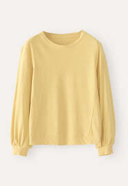 Long-sleeve jersey top, Pale honey, webstill