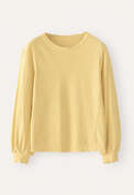 Long-sleeve jersey top, Pale honey, webstill