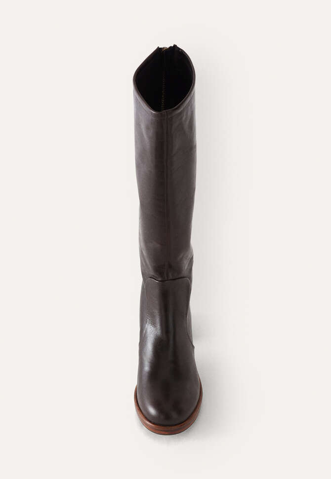 Heeled boots, Dark brown, completeTheLook