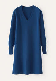 Peplum-detail dress, Lapis blue, webstill