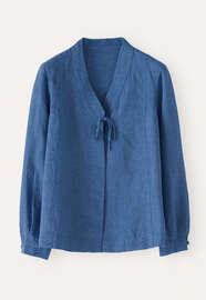 Kimono-style shirt, Indigo, webstill