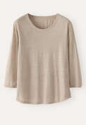 Round-neck top, Fawn, webstill