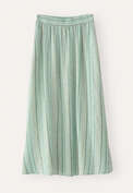 Striped A-line skirt, Soft jade, webstill