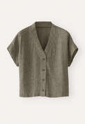 V-neck top, Black fawn, webstill