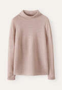 High-neck sweater, Grey rose, webstill